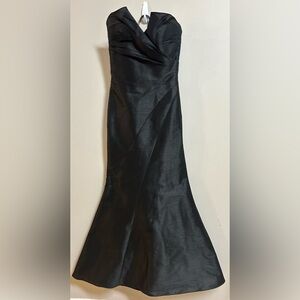 Alvina Valenta Maids Strapless Black Formal Dress Size 10 Sweetheart Bridesmaid